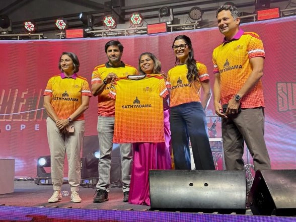 Sports News | Samantha Ruth Prabhu Unveils New Chennai Super Champs Jersey at Inaugural Chennai Open