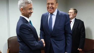 World News | Lavrov, Jaishankar to Hold Talks on Bilateral, International Issues on Nov 17 in Moscow