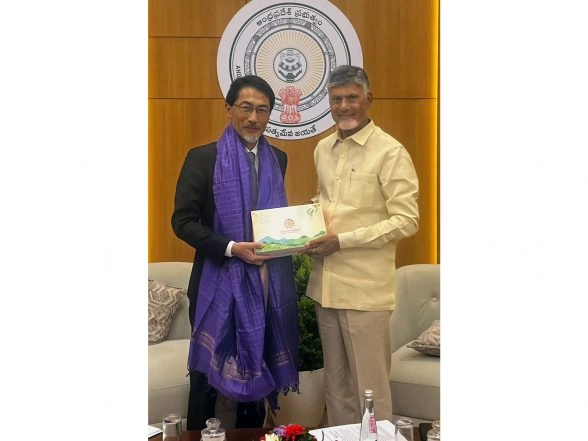 World News | Japanese Envoy Holds Talks with Andhra CM on Deepening Ties with State
