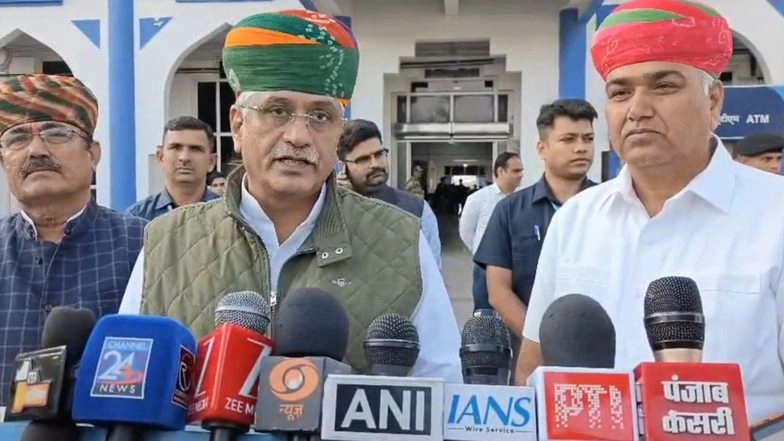 India News | 'Jungle Raj Vs Vikasvaad': Union Minister Gajendra Singh Shekhawat Hails NDA Win in Bihar Elections 2025