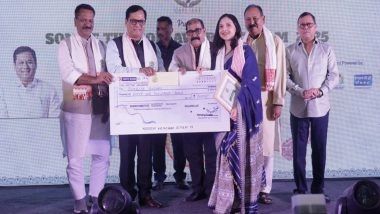 India News | Union Minister Sarbananda Sonowal Confers Sons of the Soil Award to Five Emerging Achievers from Assam