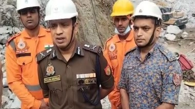 India News | NDRF, SDRF, CISF, Police and Fire Department Carry out Rescue Operations After Stone Mine Collapse in Sonbhadra