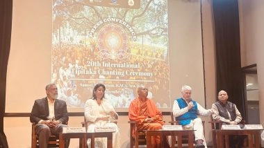 World News | Buddhist Groups from Across India Come Together to Organise 20th Annual International Tipitaka Chanting Ceremony