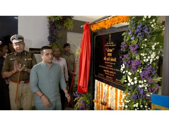 India News | Gujarat Dy CM Harsh Sanghavi Inaugurates AI-based 'NETRAM' Police Control Room in Surat