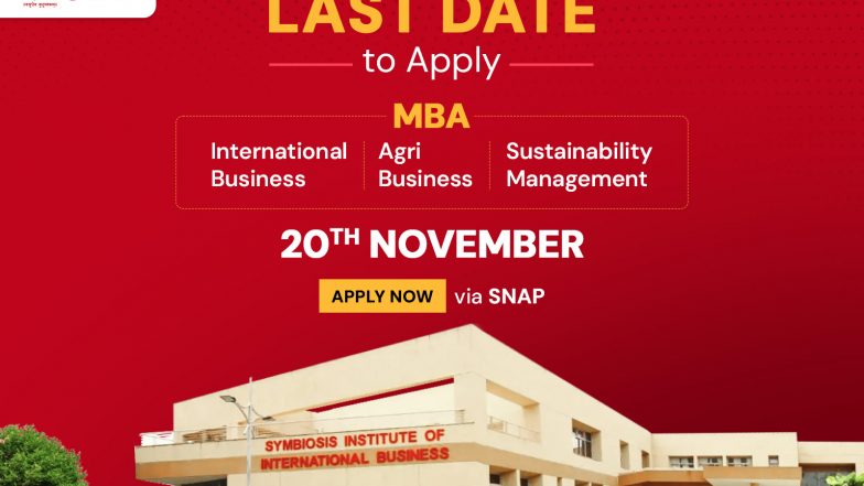 Business News | Last Chance to Apply: SIIB Admissions Closing Soon Through SNAP 2025 Your Gateway to Global Business Leadership