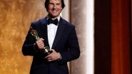 Entertainment News | Tom Cruise Presented with Academy Honorary Award at Governors Awards