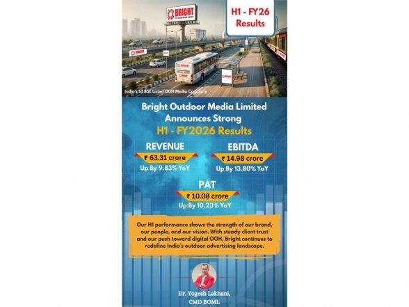 Business News | Bright Outdoor Media Limited Announces Strong H1-FY 2026 Results