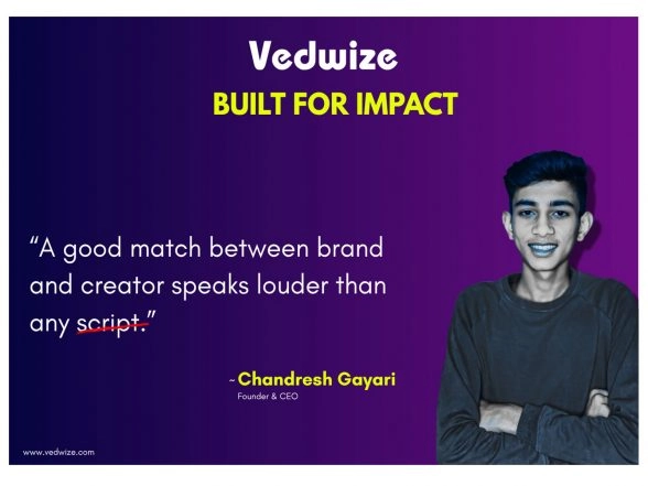 Business News | Vedwize: Indore-Based Talent Management & Influencer Marketing Company Led by Chandresh Gayari Becomes a Rising Force in India's Creator Economy