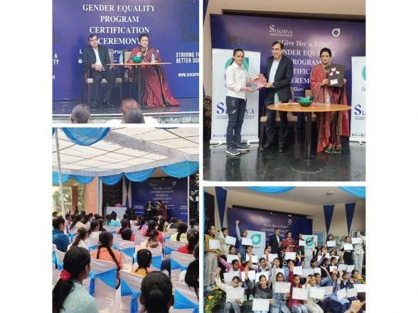 Business News | Sukarya Empowers Adolescent Girls Through Gender Equality Program Supported by OakNorth Certification Ceremony Held on 13 November 2025 in Gurugram