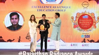Business News | LIT PRO FOCO Honored with Rajasthan Radiance Award 2025