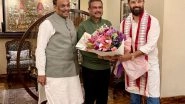 India News | Chirag Paswan Meets Bihar BJP In-charge Dharmendra Pradhan, Congratulates Him on Poll Victory