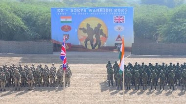India News | India-UK Joint Military Training Exercise Ajeya Warrior-25 Commences in Rajasthan