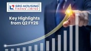Business News | SRG Housing Finance Ltd Announces Strong Q2 & HY1 FY26 Performance; AUM Up 33% YoY and Profitability Strengthens