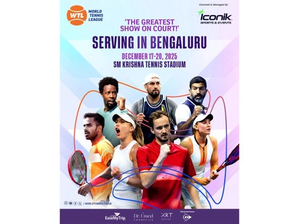 Sports News | World Tennis League Makes Its India Debut This December; Medvedev, Kyrgios, Bopanna, Rybakina to Headline the Tournament in Bengaluru