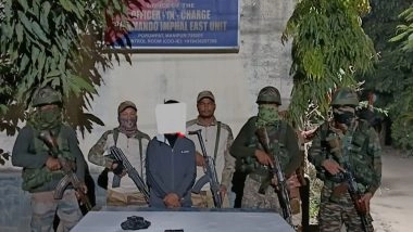 India News | Manipur Police Arrest a 26-year-old Man with Weapons in Imphal East