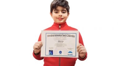 Business News | Eight-Year-Old Delhi Boy Discovers Asteroid Via NASA-Affiliated Search Campaign