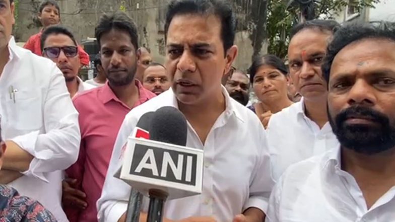 India News | Hyderabad: KTR Visits Adilabad; Slams State, Centre over Cotton Procurement Crisis