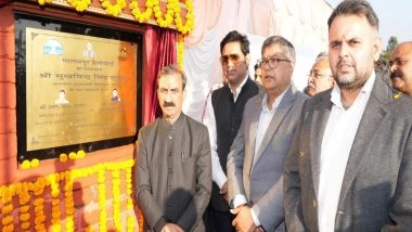 India News | Himachal CM Sukhvinder Singh Sukhu Lays Foundation Stone of Palampur Heliport