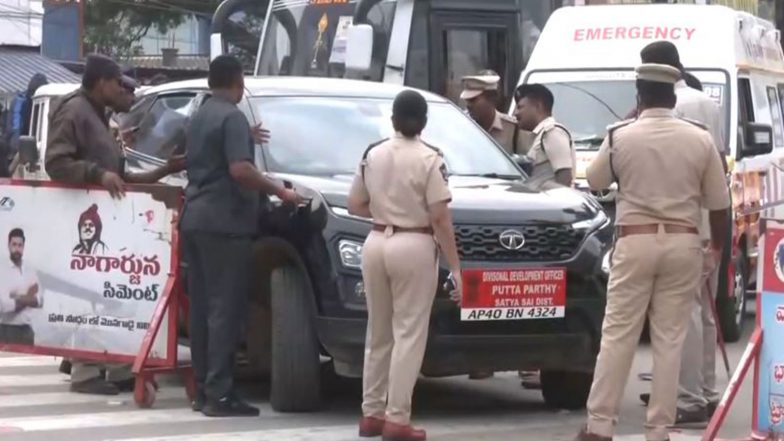 India News | Andhra Pradesh: Security Tightened Ahead of PM Modi's Visit to Sri Sathya Sai Baba Centenary