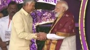 India News | Andhra Pradesh CM Felicitates PM Modi at Satya Sai Baba Centenary Celebrations in Puttaparthi