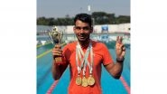 Sports News | Himanshu Nandal Secures Three Gold Medals, 'Best Swimmer Award' at National Para Swimming Championships 2025