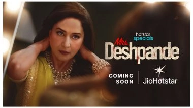 'Mrs. Deshpande' Teaser: Madhuri Dixit Captivates in New OTT Psychological Thriller, Netizens React (Watch Video)