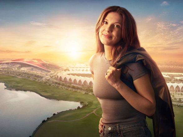 Business News | The Alphabet Wall is Flickering Again, But This Time, the Message Leads Millie Bobby Brown to Yas Island Abu Dhabi