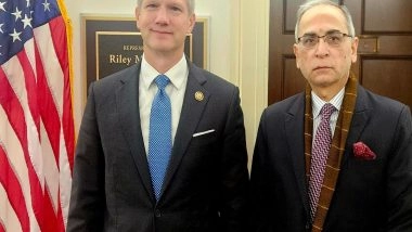 World News | Ambassador Kwatra Meets US Congressman Riley Moore; Discusses Trade, Security, Energy Cooperation