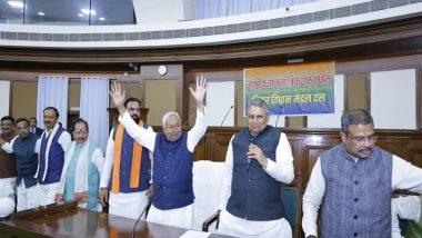 India News | Nitish Kumar Stakes Claim to Form Government, Ready to Return as Bihar CM for 10th Time