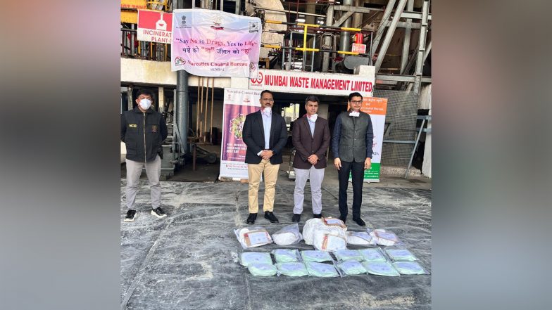 India News | Maharashtra: NCB Mumbai Destroys Drugs Worth Crores Linked to Major Drug Syndicate