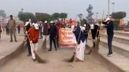 India News | Ayodhya: Municipal Corporation Launches Cleanliness Drive Ahead of Ram Janmabhoomi Flag Hoisting