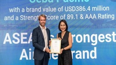 Business News | Cebu Pacific Named Strongest Asean Airline Brand by Brand Finance