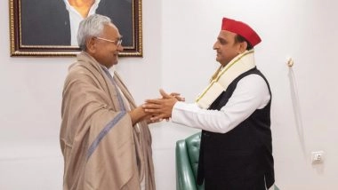 India News | UP: Samajwadi Party's Akhilesh Yadav Congratulates Nitish Kumar on Taking Oath as Bihar CM