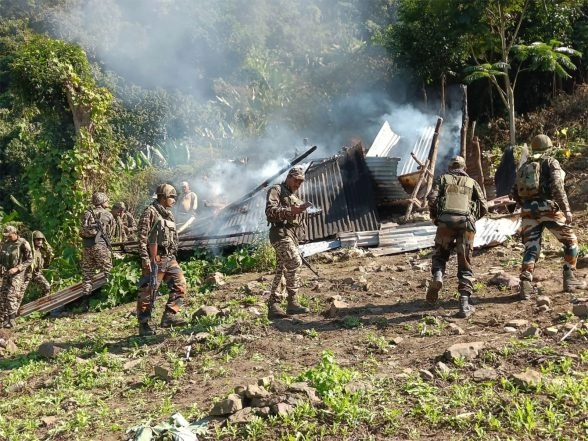 India News | Manipur: Assam Rifles in Joint Operation Destroys Illicit Poppy Cultivation in Songlung
