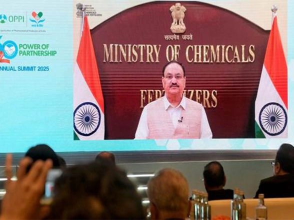 India News | Union Minister JP Nadda Highlights India's Global Leadership in Medicines, Vaccines at OPPI Annual Summit 2025