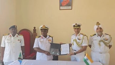 World News | Indian, Tanzania Navy Officials Discuss Bilateral Maritime Engagements