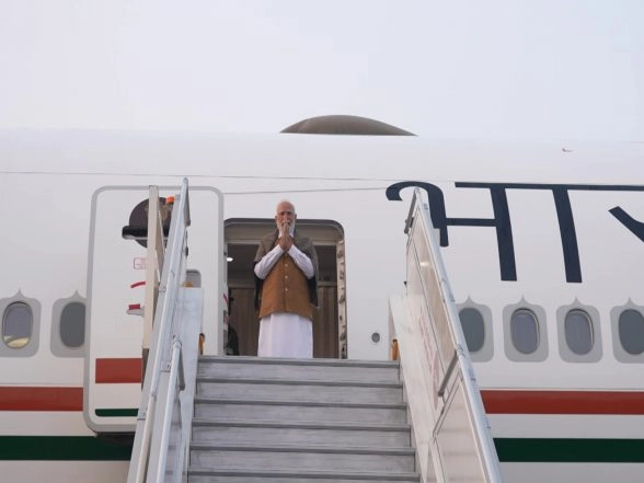 India News | PM Modi Emplanes for Three-day Visit to South Africa for G20 Leaders' Summit