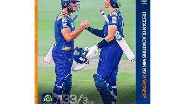 Sports News | Abu Dhabi T10: Wiese, Stoinis Power Deccan Gladiators to Eight-wicket Win over Royal Champs