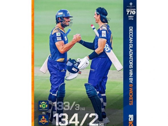 Sports News | Abu Dhabi T10: Wiese, Stoinis Power Deccan Gladiators to Eight-wicket Win over Royal Champs