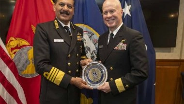 World News | India, US Boost Naval Cooperation as Admiral Tripathi Concludes Washington Visit