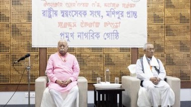 India News | RSS Sarsanghchalak Mohan Bhagwat Calls for Long-term Peace in Manipur, Emphasises Social Harmony, Civilisational Unity