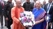 India News | UP CM Yogi Calls on Governor Anandiben Patel on Her Birthday