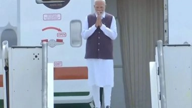 World News | Prime Minister Narendra Modi Arrives in South Africa to Attend G20 Leaders' Summit
