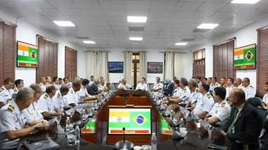 World News | Brazilian Delegation Visits Naval Headquarters, Holds Discussions on Enhancing Bilateral Training Cooperation