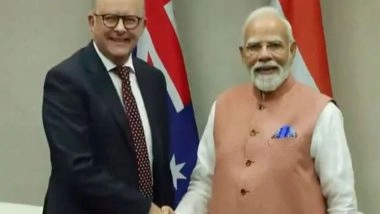 World News | PM Modi Meets Australian Counterpart on Sidelines of G20 Leaders' Summit