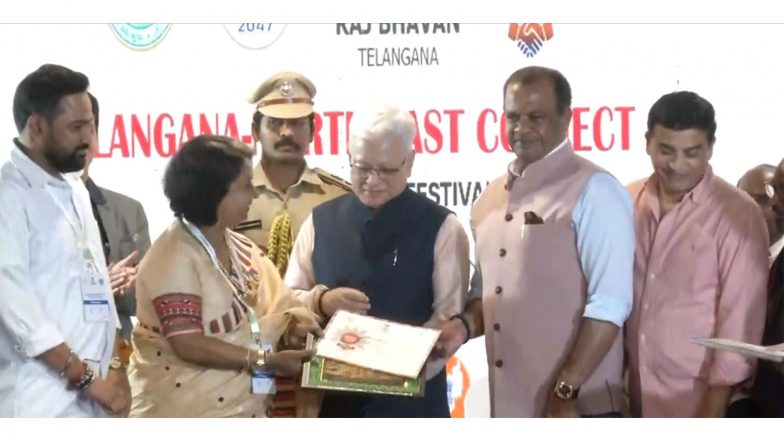 Entertainment News | Telangana Governor Jishnu Dev Varma, Minister Komatireddy Venkat Reddy Join Telangana-NE Connect Festival