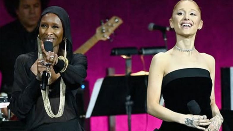Entertainment News | Cynthia Erivo Steps in to Protect Ariana Grande on 'Wicked: For Good' Premiere in Singapore