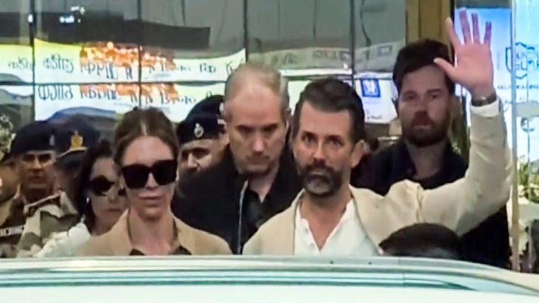 World News | US President's Son Donald Trump Jr Arrives in Udaipur