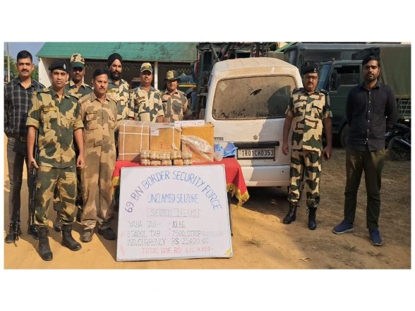 India News | BSF Seizes Yaba Tablets and Narcotic Drugs Worth Rs 9 Crore in Tripura