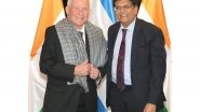 Business News | Piyush Goyal Meets Israel's Agriculture Minister, Talks Focused on Precision Farming, Drip Irrigation, Desert Agriculture